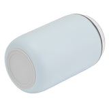 280ml Coffee Cup Household Portable Large Capacity Silicone Stainless Steel Vacuum Flask for Birthday GiftBlue