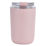 280ml Coffee Cup Household Portable Large Capacity Silicone Stainless Steel Vacuum Flask for Birthday GiftPink