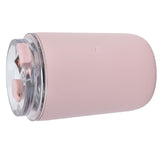 280ml Coffee Cup Household Portable Large Capacity Silicone Stainless Steel Vacuum Flask for Birthday GiftPink - Low Angle