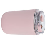 280ml Coffee Cup Household Portable Large Capacity Silicone Stainless Steel Vacuum Flask for Birthday GiftPink