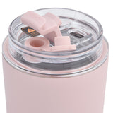 280ml Coffee Cup Household Portable Large Capacity Silicone Stainless Steel Vacuum Flask for Birthday GiftPink - Extra Image