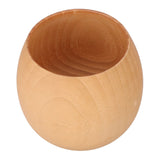 Wood Tea Set Wooden Natural Wooden Tea Cup with Cleaning Brush and Spoon for Home Tea Shop(Light Color Spoon Brush )