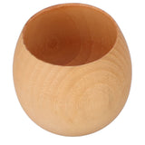 Wood Tea Set Wooden Natural Wooden Tea Cup with Cleaning Brush and Spoon for Home Tea Shop(Light Color Spoon Brush )