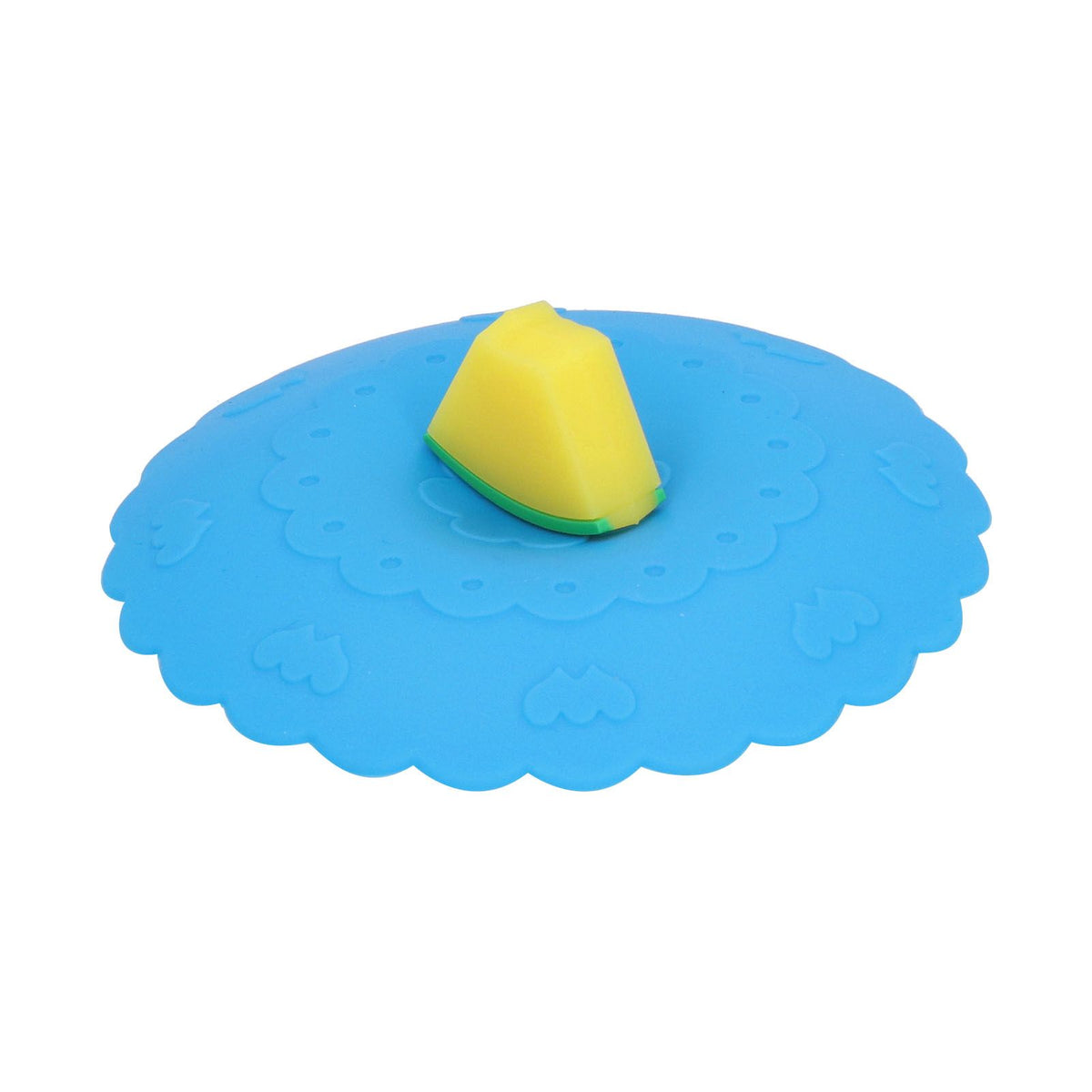 Silicone Lid Dustproof and Heat Resistant Hot and Cold Beverage Cup Cover for Kitchen HomeBlue