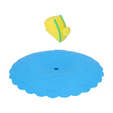 Silicone Lid Dustproof and Heat Resistant Hot and Cold Beverage Cup Cover for Kitchen HomeBlue - 45-Degree Angle