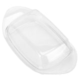 ShipShaped Butter Cutting Box with Cutting Knife and Lid Food Grade Chesse Container for Kitchen(Transparent )