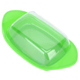 ShipShaped Butter Cutting Box with Cutting Knife and Lid Food Grade Chesse Container for Kitchen(Green )