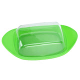 ShipShaped Butter Cutting Box with Cutting Knife and Lid Food Grade Chesse Container for Kitchen(Green )