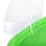 ShipShaped Butter Cutting Box with Cutting Knife and Lid Food Grade Chesse Container for Kitchen(Green )