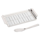 Stainless Steel Butter Cutter Container Butter Storage Box with Transparent Cover for KitchenPink Chassis - Extra Image