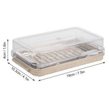 Stainless Steel Butter Cutter Container Butter Storage Box with Transparent Cover for KitchenWheat Chassis - Extra Image