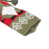 Knitted Wine Bottle Cover Bag Sleeve Home Decoration for Christmas Wedding Birthday PartyRed +Green