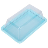Rectangular Butter Cutting Box with Lid Portable Butter Storage Box for Home KitchenBlue - Extra Image