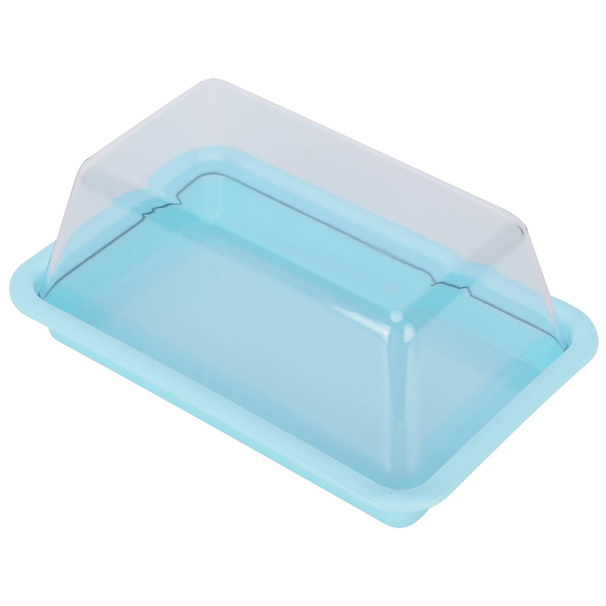 Rectangular Butter Cutting Box with Lid Portable Butter Storage Box for Home KitchenBlue