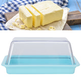 Rectangular Butter Cutting Box with Lid Portable Butter Storage Box for Home KitchenBlue - Extra Image