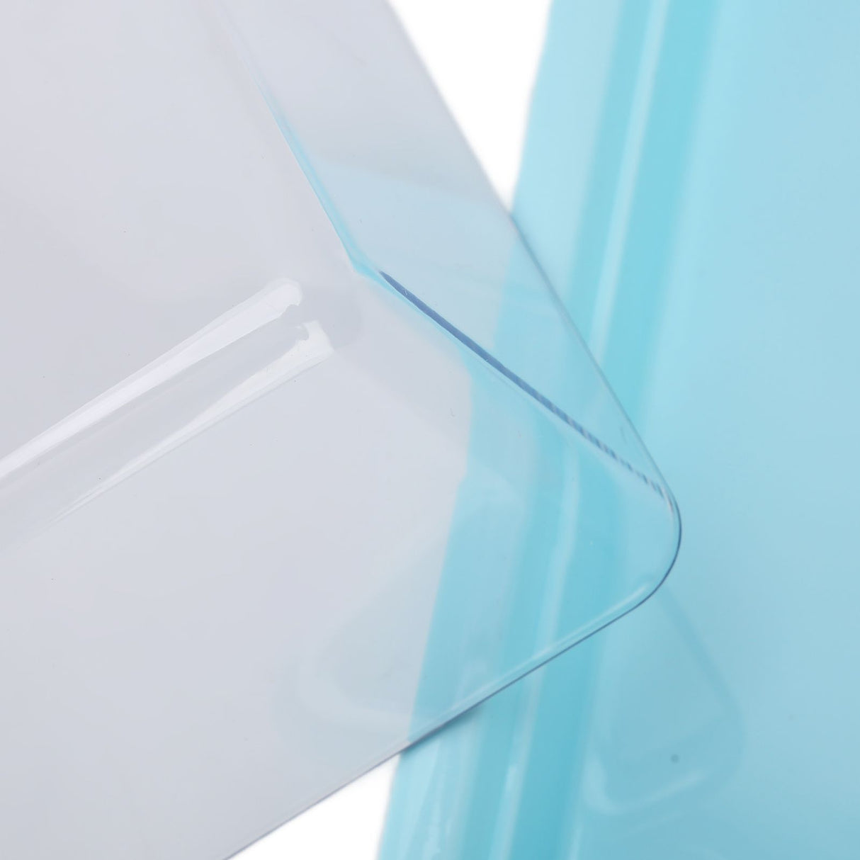 Rectangular Butter Cutting Box with Lid Portable Butter Storage Box for Home KitchenBlue