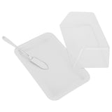 Rectangular Butter Cutting Box with Lid Portable Butter Storage Box for Home KitchenWhite