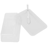 Rectangular Butter Cutting Box with Lid Portable Butter Storage Box for Home KitchenWhite