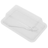 Rectangular Butter Cutting Box with Lid Portable Butter Storage Box for Home KitchenWhite - 45-Degree Angle