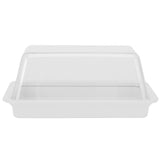 Rectangular Butter Cutting Box with Lid Portable Butter Storage Box for Home KitchenWhite - Close-Up Angle