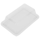 Rectangular Butter Cutting Box with Lid Portable Butter Storage Box for Home KitchenWhite