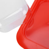 Wide Rectangular Butter Container with Lid Knife Portable Small Cheese Dish Holder Tray for Home KitchenRed