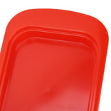 Wide Rectangular Butter Container with Lid Knife Portable Small Cheese Dish Holder Tray for Home KitchenRed - Extra Image