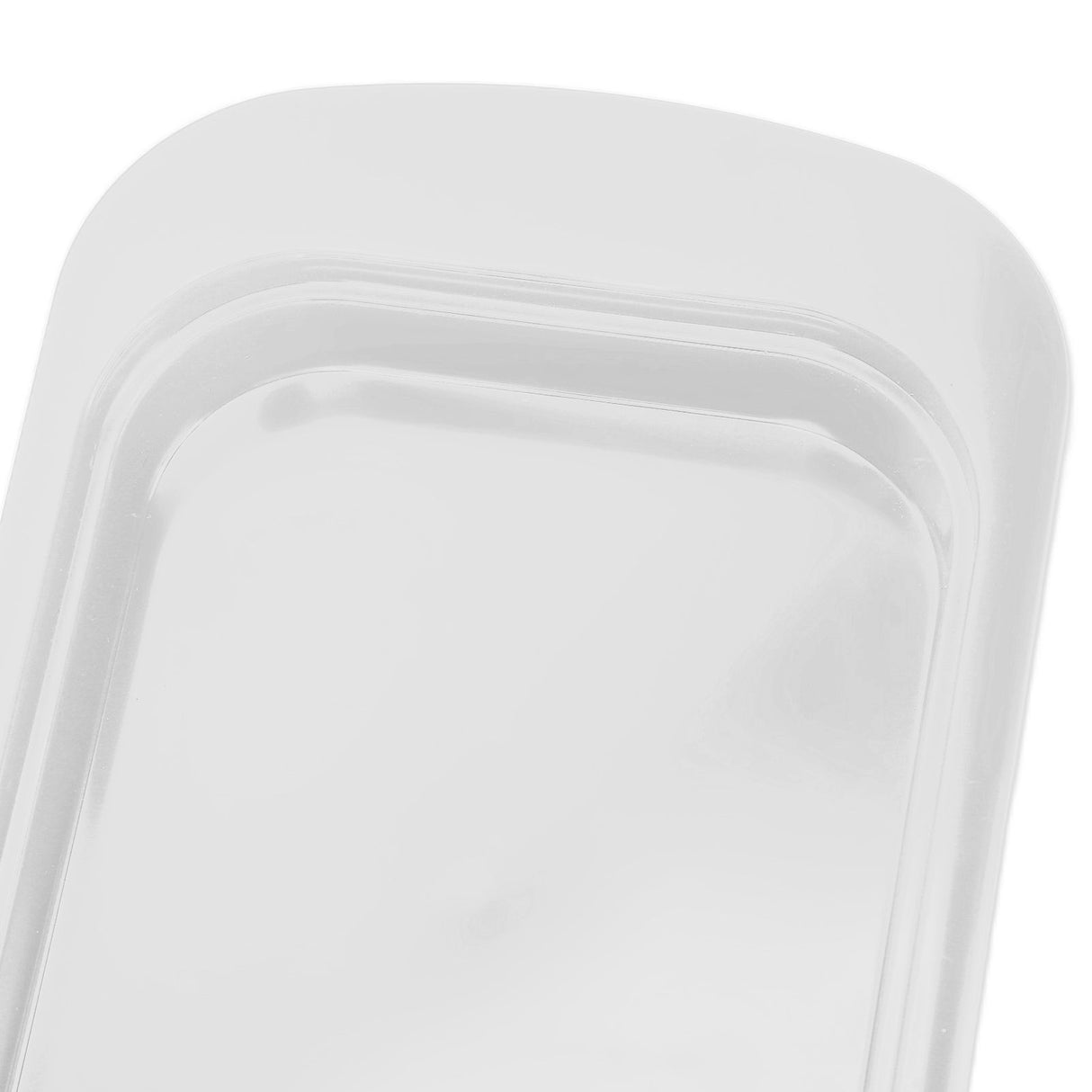 Wide Rectangular Butter Container with Lid Knife Portable Small Cheese Dish Holder Tray for Home KitchenWhite
