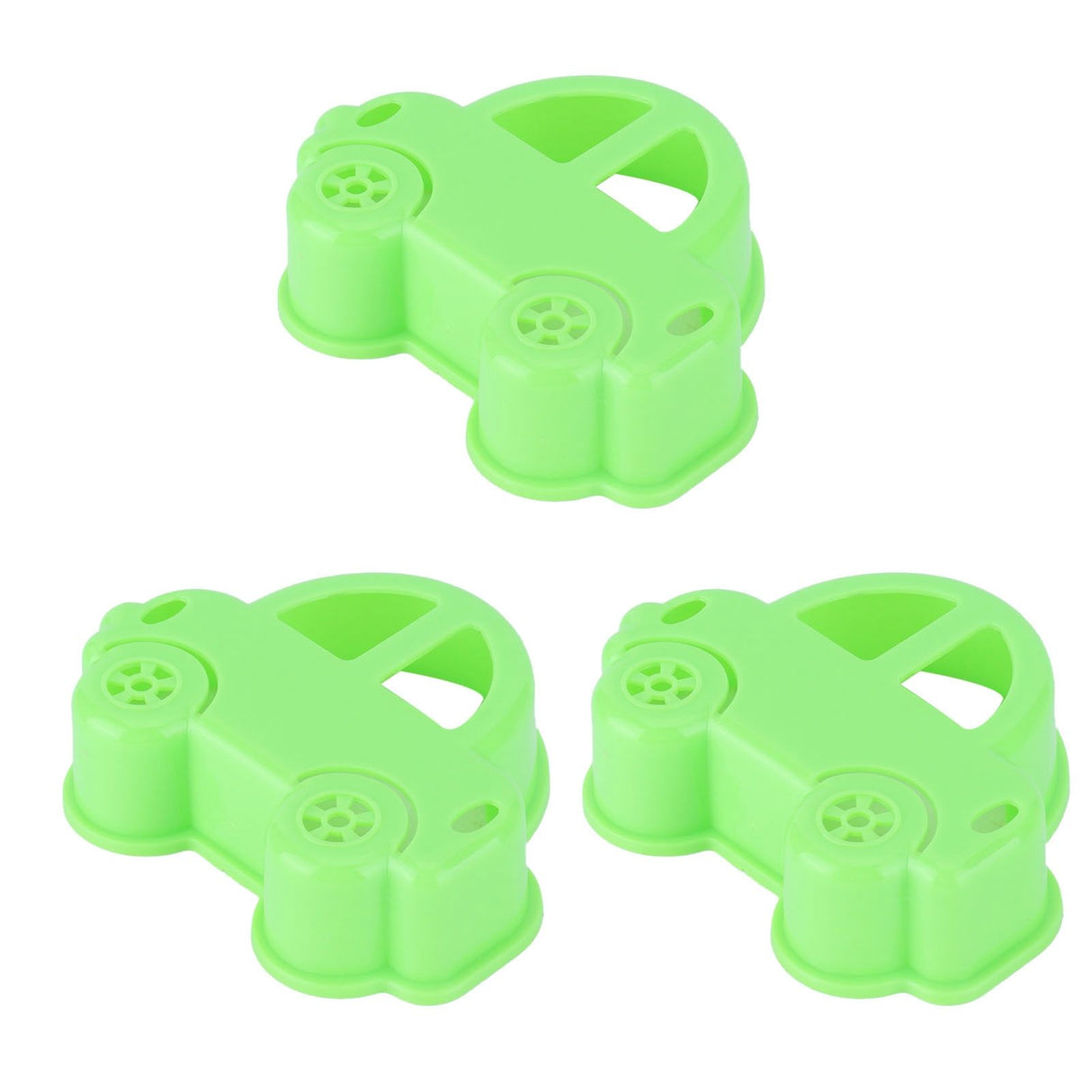 3Pcs Car Sandwich Cutter Food Grade Safe Convenient Easy Encourage Kids Cookie Mold