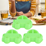 3Pcs Car Sandwich Cutter Food Grade Safe Convenient Easy Encourage Kids Cookie Mold - Extra Image