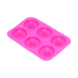 Donut Baking Pans 6 Grid Silicone Non Stick Donut Moulders for DIY Baking Lovers - Rear View
