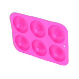 Donut Baking Pans 6 Grid Silicone Non Stick Donut Moulders for DIY Baking Lovers