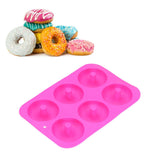 Donut Baking Pans 6 Grid Silicone Non Stick Donut Moulders for DIY Baking Lovers - Extra Image