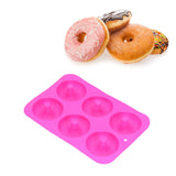 Donut Baking Pans 6 Grid Silicone Non Stick Donut Moulders for DIY Baking Lovers
