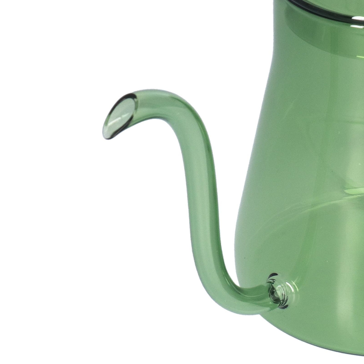 Coffee Kettle Glass Coffee Pot 600ML Coffee Drip Kettle Long Nozzle Kettle for Home KitchenGreen