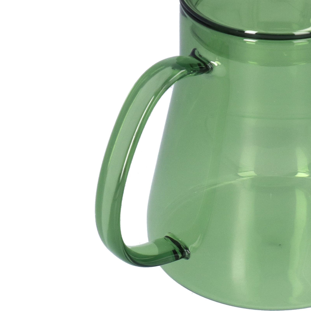 Coffee Kettle Glass Coffee Pot 600ML Coffee Drip Kettle Long Nozzle Kettle for Home KitchenGreen