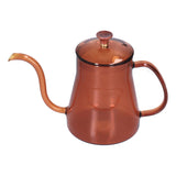 Coffee Kettle Glass Coffee Pot 600ML Coffee Drip Kettle Long Nozzle Kettle for Home KitchenCoffee - Top-Down View