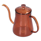 Coffee Kettle Glass Coffee Pot 600ML Coffee Drip Kettle Long Nozzle Kettle for Home KitchenCoffee - 45-Degree Angle