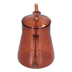 Coffee Kettle Glass Coffee Pot 600ML Coffee Drip Kettle Long Nozzle Kettle for Home KitchenCoffee