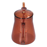 Coffee Kettle Glass Coffee Pot 600ML Coffee Drip Kettle Long Nozzle Kettle for Home KitchenCoffee - Rear View