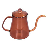 Coffee Kettle Glass Coffee Pot 600ML Coffee Drip Kettle Long Nozzle Kettle for Home KitchenCoffee - Low Angle