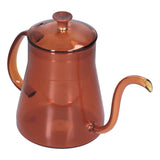Coffee Kettle Glass Coffee Pot 600ML Coffee Drip Kettle Long Nozzle Kettle for Home KitchenCoffee