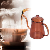 Coffee Kettle Glass Coffee Pot 600ML Coffee Drip Kettle Long Nozzle Kettle for Home KitchenCoffee - Extra Image