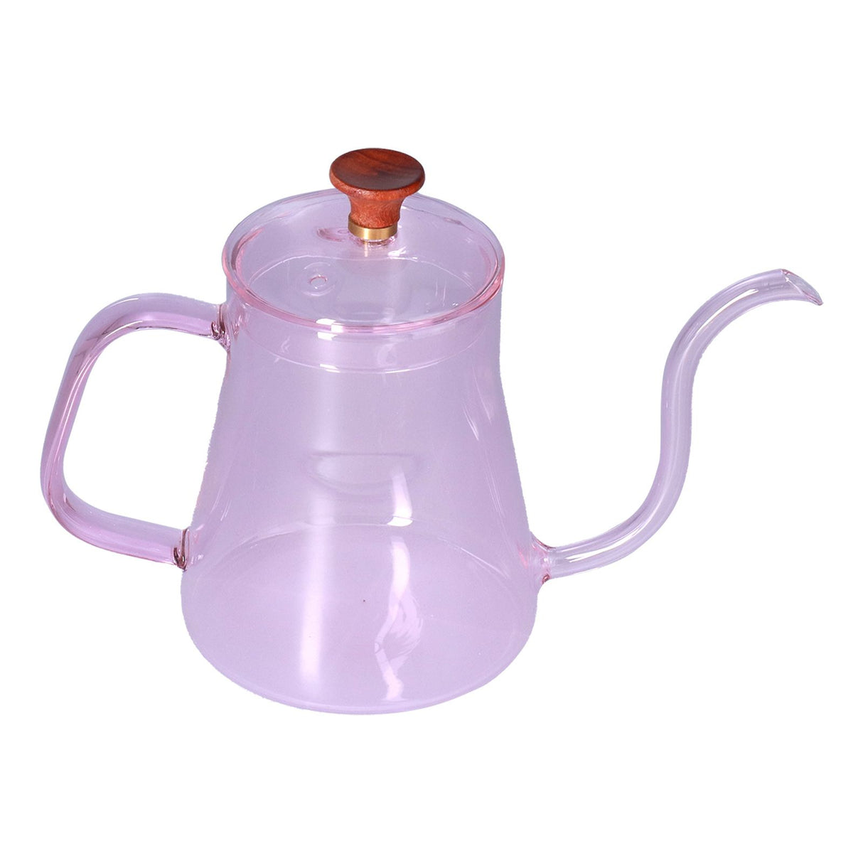 Long Spout Kettle Large Capacity Heat Resistant Easy to Clean Long Mouth Coffee PotPink