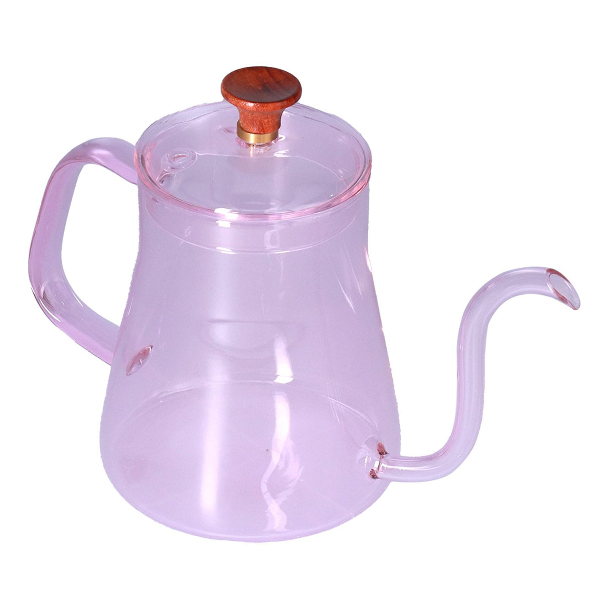 Long Spout Kettle Large Capacity Heat Resistant Easy to Clean Long Mouth Coffee PotPink