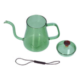 Long Spout Kettle Large Capacity Heat Resistant Easy to Clean Long Mouth Coffee PotGreen