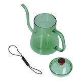 Long Spout Kettle Large Capacity Heat Resistant Easy to Clean Long Mouth Coffee PotGreen