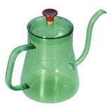 Long Spout Kettle Large Capacity Heat Resistant Easy to Clean Long Mouth Coffee PotGreen