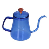Long Spout Kettle Large Capacity Heat Resistant Easy to Clean Long Mouth Coffee PotBlue