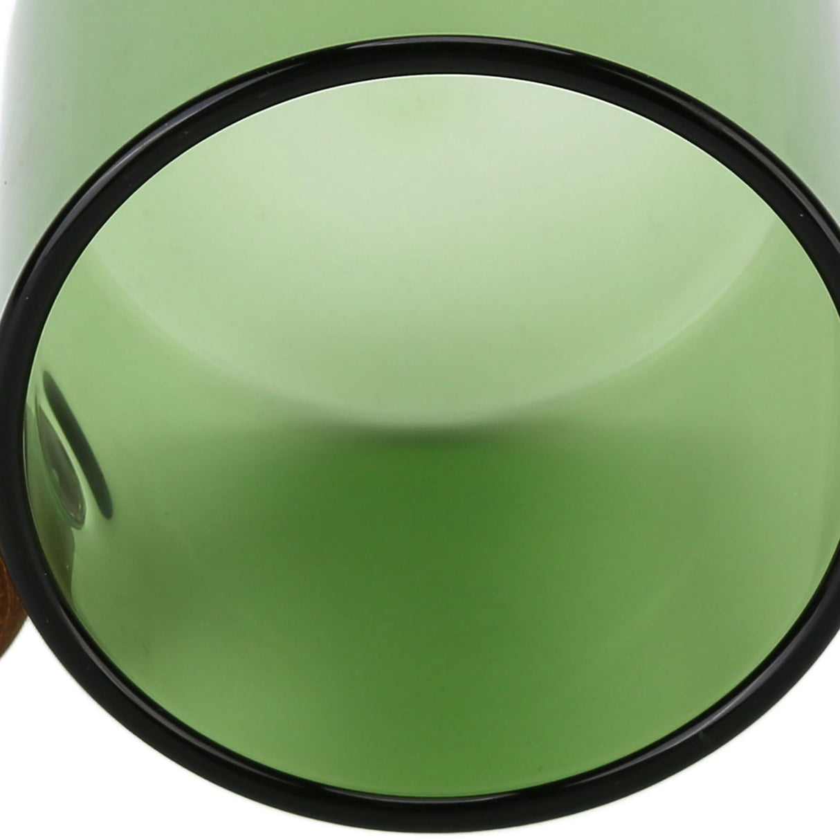 Glass Coffee Cup Clear Heatproof Glass Coffee Mug with Wooden Ball Handle for Office Bar PartyGreen